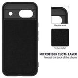 Google Pixel 8a Liquid Silikone Cover med Strop - Sort