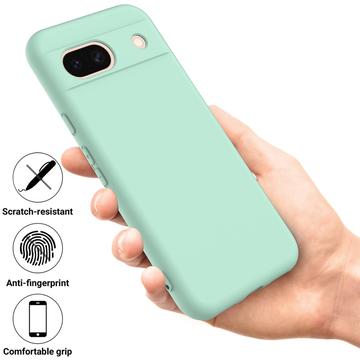 Google Pixel 8a Liquid Silikone Cover med Strop - Grøn
