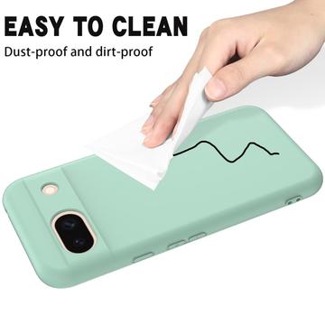 Google Pixel 8a Liquid Silikone Cover med Strop - Grøn