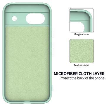 Google Pixel 8a Liquid Silikone Cover med Strop - Grøn