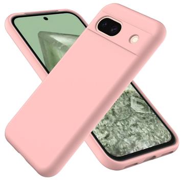 Google Pixel 8a Liquid Silikone Cover med Strop - Pink