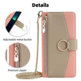 Google Pixel 8a Makeup Spejl Pung m. Skulderrem - Pink