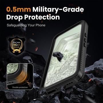 Google Pixel 8a Redpepper FS IP68 Vandtæt Cover - Sort