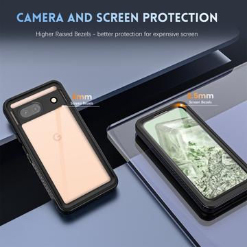 Google Pixel 8a Redpepper FS IP68 Vandtæt Cover - Sort