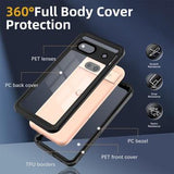 Google Pixel 8a Redpepper FS IP68 Vandtæt Cover - Sort