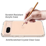 Google Pixel 8a Ridsefast Hybrid Cover - Gennemsigtig