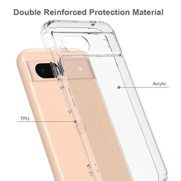 Google Pixel 8a Ridsefast Hybrid Cover - Gennemsigtig