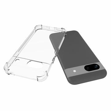 Google Pixel 8a Stødsikkert TPU Cover - Gennemsigtig