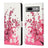 Google Pixel 8a Style Series Pung Taske - Pink Blomster