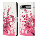 Google Pixel 8a Style Series Pung Taske - Pink Blomster