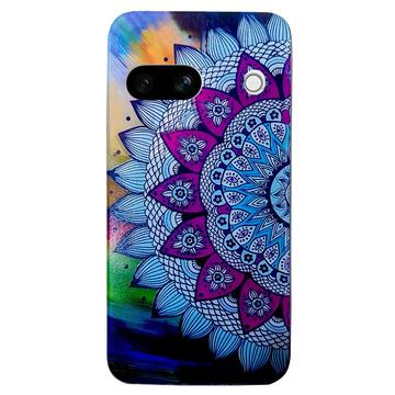 Google Pixel 8a Stilfuld Ultra-Slim TPU Cover - Mandala blomst