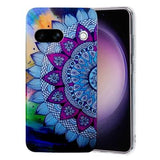 Google Pixel 8a Stilfuld Ultra-Slim TPU Cover - Mandala blomst