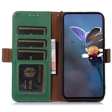 Google Pixel 8a Læderpung med RFID - Grøn