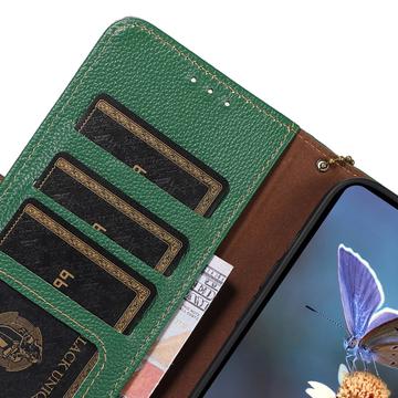 Google Pixel 8a Læderpung med RFID - Grøn