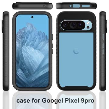 Google Pixel 9 360 Beskyttelse Cover - Sort / Klar