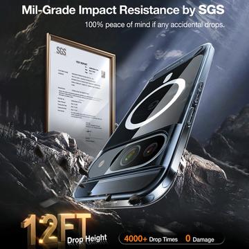 Google Pixel 9/9 Pro Torras Pstand Cover - MagSafe-kompatibel - gennemsigtig