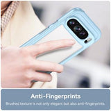 Google Pixel 9/9 Pro Anti-Shock Hybrid Cover - Blå