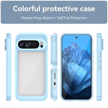 Google Pixel 9/9 Pro Anti-Shock Hybrid Cover - Blå