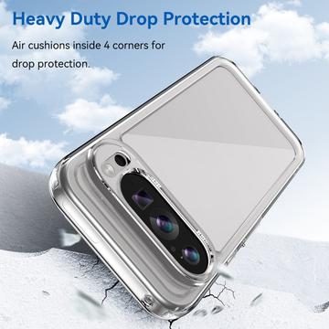 Google Pixel 9/9 Pro Anti-Shock Hybrid Cover - Gennemsigtig