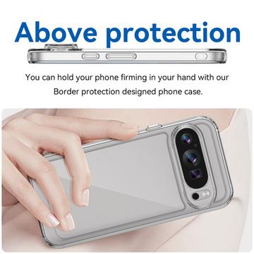 Google Pixel 9/9 Pro Anti-Shock Hybrid Cover - Gennemsigtig