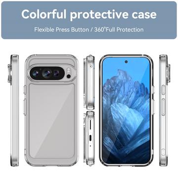 Google Pixel 9/9 Pro Anti-Shock Hybrid Cover - Gennemsigtig