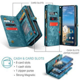 Google Pixel 9/9 Pro Caseme 008 2-i-1 Multifunktionel Pung - Blå
