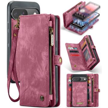 Google Pixel 9/9 Pro Caseme 008 2-i-1 Multifunktionel Pung - Rød