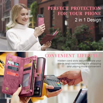 Google Pixel 9/9 Pro Caseme 008 2-i-1 Multifunktionel Pung - Rød