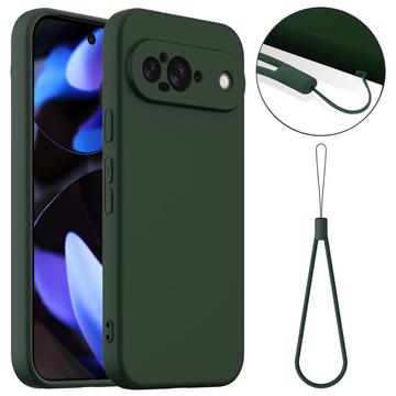 Google Pixel 9 Liquid Silikone Cover - MagSafe Kompatibel - Mørkegrøn