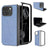 Google Pixel 9 Pro Fold Rhinestone Tekstur Hybrid Cover - Blå