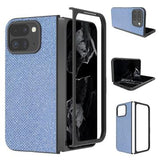 Google Pixel 9 Pro Fold Rhinestone Tekstur Hybrid Cover - Blå