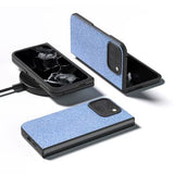 Google Pixel 9 Pro Fold Rhinestone Tekstur Hybrid Cover - Blå