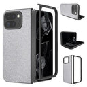 Google Pixel 9 Pro Fold Rhinestone Tekstur Hybrid Cover - Sølv