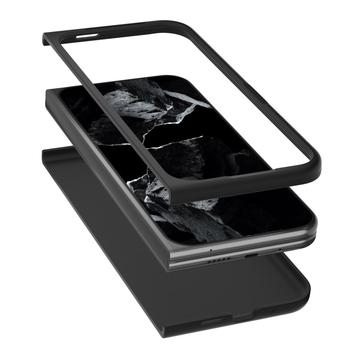 Google Pixel 9 Pro Fold Rhinestone Tekstur Hybrid Cover - Sølv