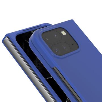 Google Pixel 9 Pro Fold Gummibelagt Plastik Cover - Blå