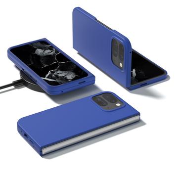 Google Pixel 9 Pro Fold Gummibelagt Plastik Cover - Blå