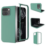 Google Pixel 9 Pro Fold Gummibelagt Plastik Cover - Grøn