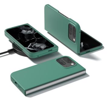 Google Pixel 9 Pro Fold Gummibelagt Plastik Cover - Grøn