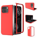 Google Pixel 9 Pro Fold Gummibelagt Plastik Cover - Rød