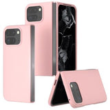 Google Pixel 9 Pro Fold Gummibelagt Plastik Cover - Pink