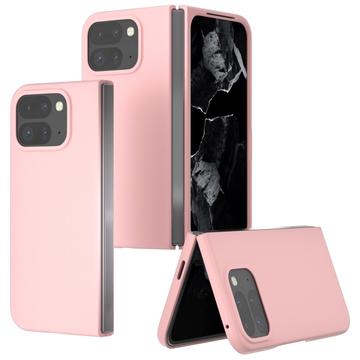 Google Pixel 9 Pro Fold Gummibelagt Plastik Cover - Pink