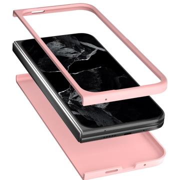 Google Pixel 9 Pro Fold Gummibelagt Plastik Cover - Pink