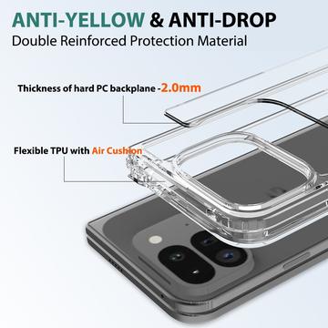 Google Pixel 9 Pro Fold Ridsefast Hybrid Cover - Gennemsigtig