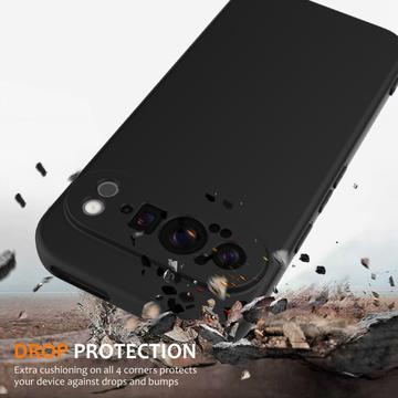 Google Pixel 9 Pro Liquid Silikone Cover - MagSafe Kompatibel - Sort