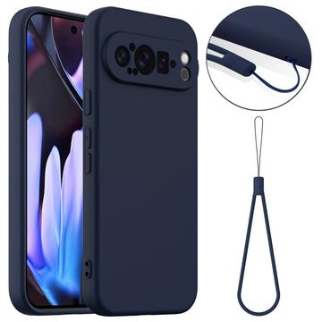Google Pixel 9 Pro Liquid Silikone Cover - MagSafe Kompatibel - Mørkeblå