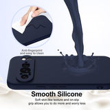 Google Pixel 9 Pro Liquid Silikone Cover - MagSafe Kompatibel - Mørkeblå