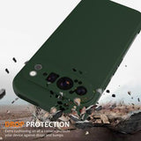 Google Pixel 9 Pro Liquid Silikone Cover - MagSafe Kompatibel - Mørkegrøn