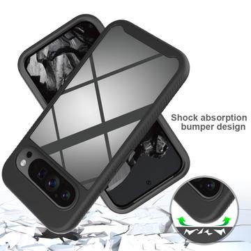 Google Pixel 9 Pro XL 360 Beskyttelse Cover - Sort / Klar