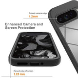 Google Pixel 9 Pro XL 360 Beskyttelse Cover - Blå / Klar