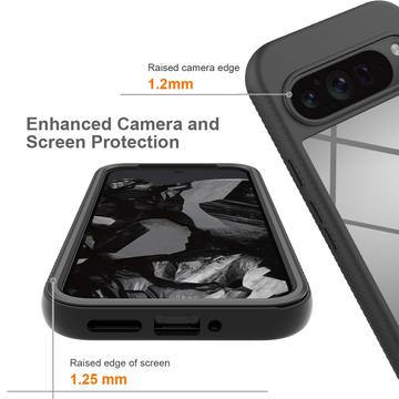 Google Pixel 9 Pro XL 360 Beskyttelse Cover - Blå / Klar